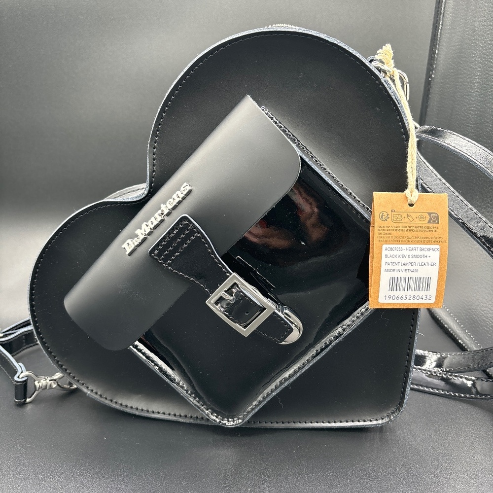 Dr. Martens Patent Leather Heart Backpack